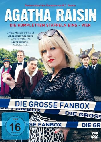 Agatha Raisin - Die große Fanbox mit den Staffeln 1-4 - In limitierter Erstauflage inkl. 4-teiligen-Postkartenset [9 DVDs]