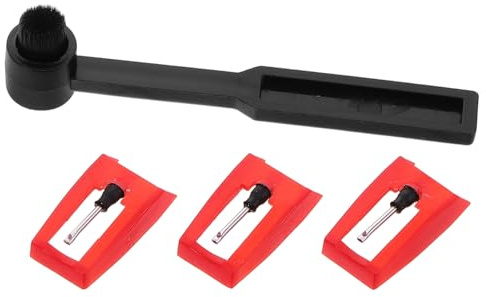 Toyvian Gramophone Needle Stylus Brush for Vinyl Record Player Turntable Accessories Replacement Part Cleaner Pin