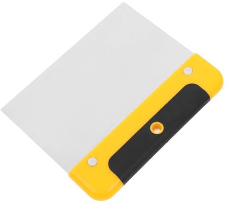 DIYEAH 4 Pièces Grattoir Acier Inoxydable Spatule de Nettoyage Ergonomique pour Mastic Peinture Outil pour Entretenir Vos Murs