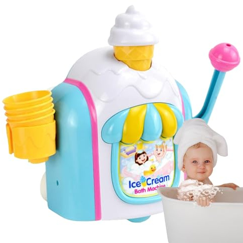 Eisschaum -Maker -Bad -Spielzeug - Badespielzeug Bubble Toy | Tragbare Badewanne Bubble Machine Duschspielzeug für Kinder Freunde