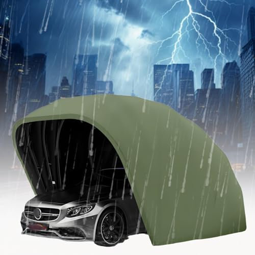 Parasol semiautomático para cochera y tienda de campaña resistente a la lluvia, garaje retráctil totalmente cerrado para coches, motocicletas y bicicletas