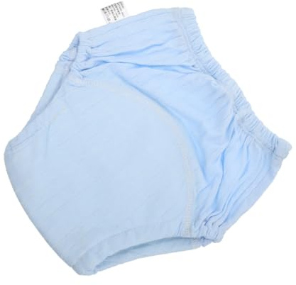 Waschbare Windelhose aus Baumwolle für Neugeborene, Blau | Atmungsaktive Trainingshose, 1 Stück, Bequeme Passform, für Babys und Neugeborene