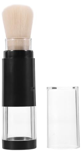 NachfüLlbarer Make up Pinsel Mit Druckfunktion Integriertem BehäLter Reise Puder Pinsel FüR Losen Puder Blush Und Foundation Weicher Nylonfaser