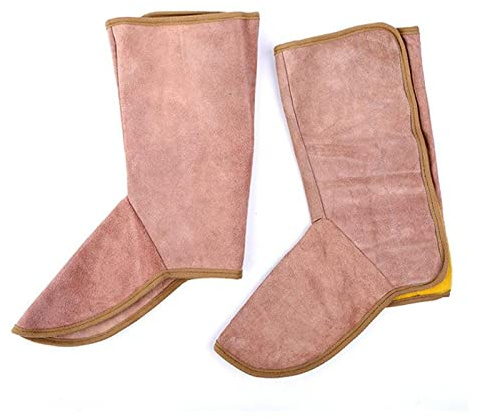 Delantal de Trabajo, Patinas de soldadura Botaje de seguridad Lugar de trabajo Soldadura zapatos largos Botas Leggings Leggings soldador Cubierta de pie for soldador Herramientas