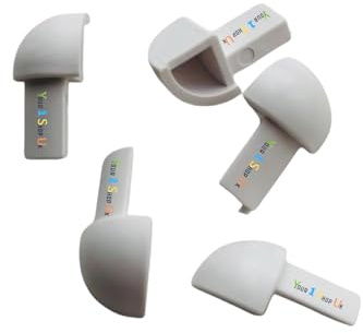 White Corner Tile Trim Pieces, Plastic External Corner, Plastic Round Edge Corner Pieces for Edge Tile Trim ETR Trim Bathroom and Kitchen Available in 6mm & 8mm &10mm &12mm Pack of 5 (White, 8mm)