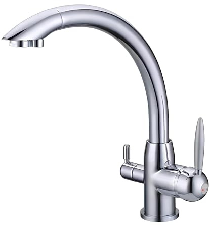 Rubinetto 3 Vie Depuratore Acqua Osmosi Inversa Calda Fredda Filtrata