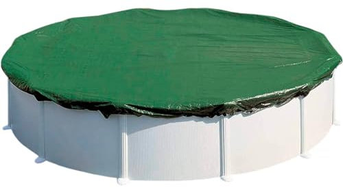 Planet Pool Abdeckplane für 550cm Rund Pools und Schwimmbecken - 94 g/m² Winterschutz und Ganzjahresabdeckung