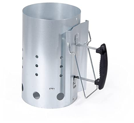 VERDELOOK Ciminiera di accensione per Barbecue, Perfetto per accellerare l'accensione della carbonella ed agevolare la creazione delle braci