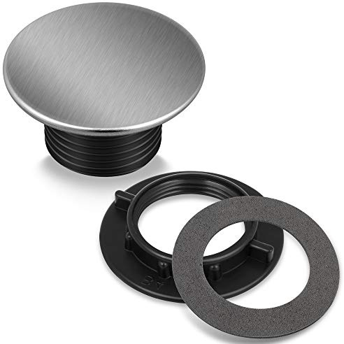 Kitchen Faucet Hole Cover Stainless Steel, Premium Sink Tap Hole Cover, Brushed Stainless Steel