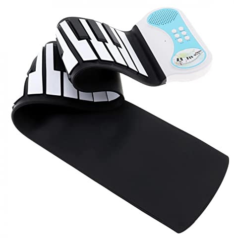 KESHUO Pianoforte Pieghevole 37 Tasti Flexible Hand Roll Up Piano Electronic Keyboard Organ per Bambini Prestazioni E Formazione della Musica