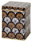 Lotus Dream - Retro/Vintage Style Square Tea Caddy/Kitchen Storage Tin - Copper & Cream (200 g)