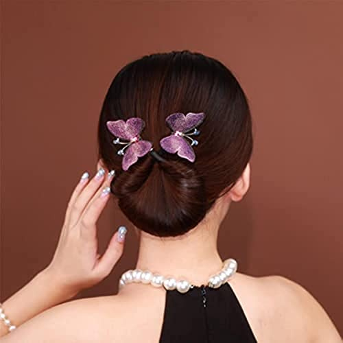 LAKEMON Ins Style Elegant Fauler Lockenwickler, Twist Hairstyle Dutt Haarschmuck, Wiederverwendbare Spiral-Haargeflecht-Flechtclips, für Haar-DIY-Lockenwickler (I)