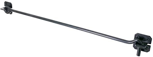 IRONTITE® Crochet de cabine extra long 600 mm (61 cm), crochet de porte et loquet à œillet très résistant connu sous le nom de crochets de cabine pour portes. Idéal pour les portes et portails d'abri