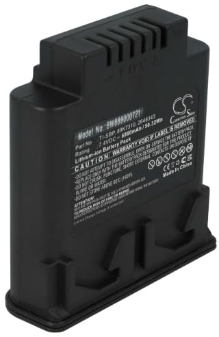 vhbw batteria sostituisce Fluke 89K7310, TI-SBP, 2648343 per termocamera (6800mAh, 7,4V, Li-Ion)