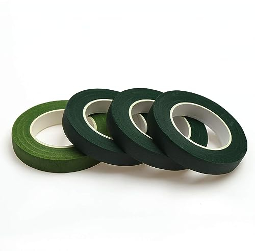 JOFONY 4 Rolls Floral Tapes Bouquet Stem Wrap für Blumen Making Floral Arrangement 0.5 Zoll breit durch 30 Yard