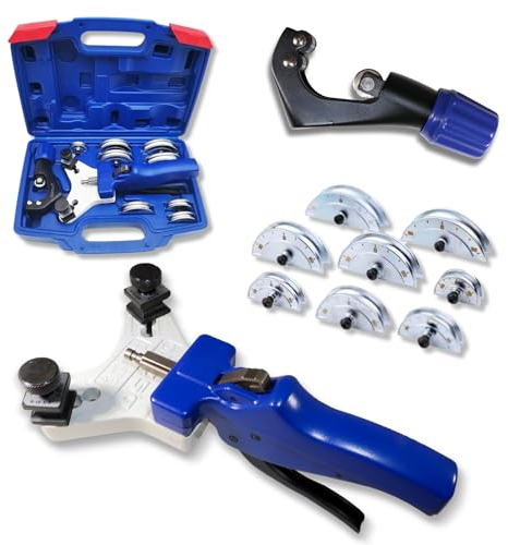 GOLDMAN SERVICE - Cintreuse de tubes manuelle pour tube de cuivre de climatisation et de ventilation avec coupe tubes (5 à 12 mm)