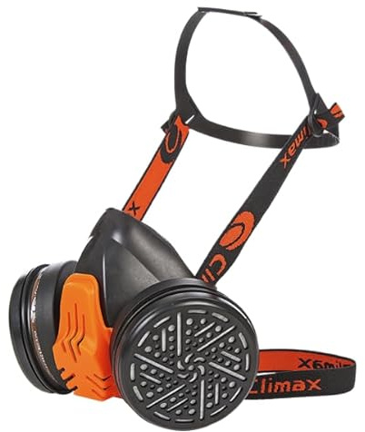 Briconess.com Atemschutzmaske aus Gummi mit 2 Filtern A1 Climax