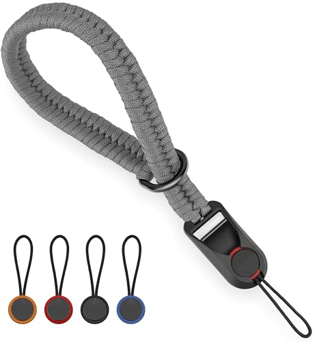 SUNYA Camera Wrist Strap for Photographers with Quick Release Buckle Paracord Rope Camera Hand Strap Compatible for DSLR or Mirrorless Camera