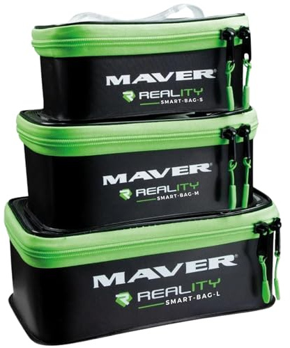 Maver Smart Bag S - Borsa Pesca di Alta Qualità, Cassetta Pesca Impermeabile e Resistente, Borsa Pesca Adatta a Varie tipologie di Pesca Facile da Pulire. (20x13x8 cm)
