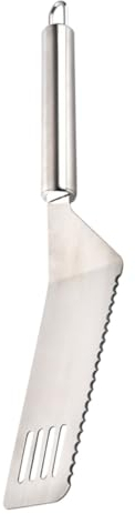 Cabilock Pelle À Pizza Et Fromage En Acier Inoxydable Ustensile De Cuisson À Bord Dentelé Pour Et Les Desserts