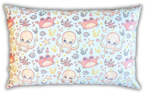 HOUSE ART LIFE Kinder Kissenbezug 40x60 cm - Baumwolle Baby Kopfkissenbezug, Kleinkind Kissenbezug mit Reißverschluss, Bettwäsche für Jungen Mädchen, Ideal für Kinderzimmer, Babybett & Kinderwagen