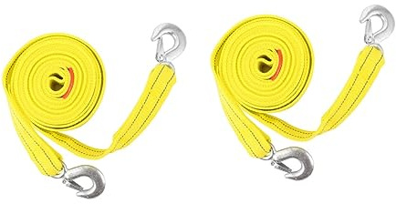 BomDog Abschleppseil, Robustes Abschleppseil Mit Stahlhaken, Auto-Pannenhilfe, Seilwindenseil