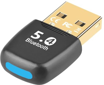 LIWEARE Adattatore Bluetooth 5.4 USB Bluetooth Dongle, Plug and Play, per desktop, laptop, tastiera, mouse, cuffie, smartphone, con Windows 7/10/8.1/11