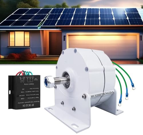 HUIZHITENGDA 48V,10000W 3-Phasen-Lichtmaschine, Permanentmagnet-Generator für Windkraftanlagen, Start bei niedriger Geschwindigkeit,Permanentmagnet-Generator für Heimwerker-Windkraftanlagen