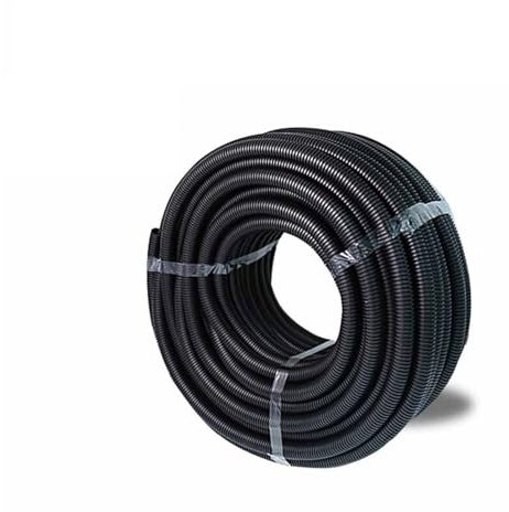 CLENEA Tubo Flessibile for filettare Il Tubo corrugato Isolato in PP Nero da 1 Metro. Manicotto Protettivo for Tubo corrugato in plastica(15.8 x 12mm)