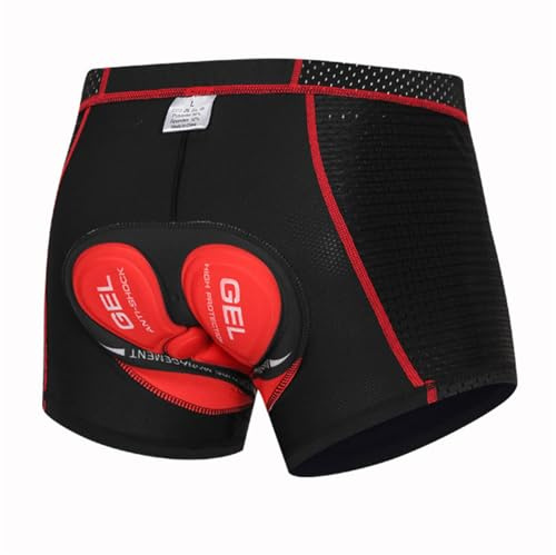 MEIION Ozalo Boxer 5D Gel Short de Cyclisme pour Homme, Respirant et rembourré, idéal pour Le VTT et Le Cyclisme sur Route