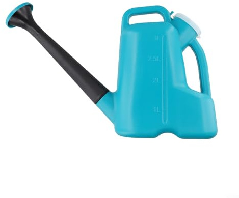 Annaffiatoio in plastica con capacità di 3 litri e beccuccio lungo per un'irrigazione efficiente (verde)