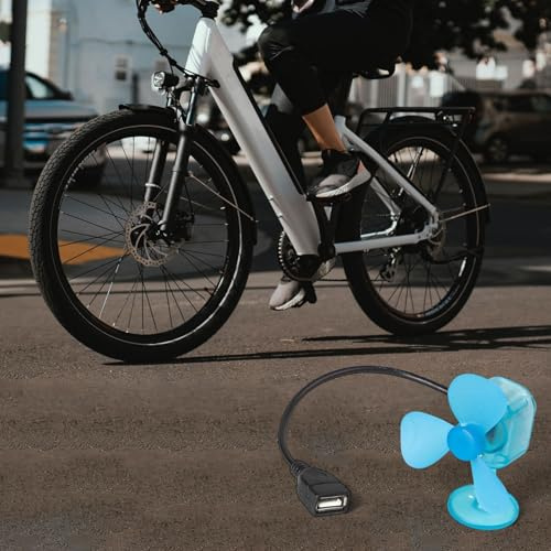 Durashmall Outdoor Windkraft USB Ladegerät 5V Tragbarer ABS Kunststoff Turbinenventilator für Mobiltelefone Powerbanks und Umgebungslichter für Auto Elektrofahrzeug und Blau Schwarz