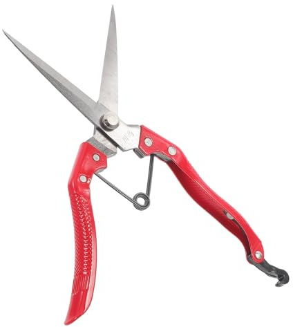 jojofuny Ciseaux de Tonte Manuels en Acier au Carbone 24 Cm pour Moutons et Animaux de Ferme, Tondeuse à Métaux Robuste, Outil Polyvalent pour Coupe de Poils, Usage Agricole Professionnel