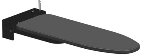 predolo Table à repasser murale, support pliable, rotation à 180°, idéale pour les, Noir