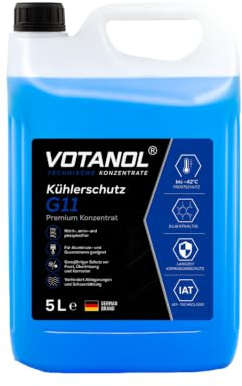 WWotan Solutions VOTANOL ® Kühlerschutz G11 Konzentrat 5 Liter - Premium Kühlerfrostschutz Blau/Grün – Silikathaltige IAT-Technologie für Oldtimer, Youngtimer & Klassische Motoren