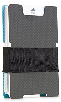 achilles Kreditkartenhalter, Kreditkartenetui, Kreditkartenhülle, RFID Schutzhülle Kreditkartenetui mit Geldscheingummi, 86x56x4 mm (Grau)