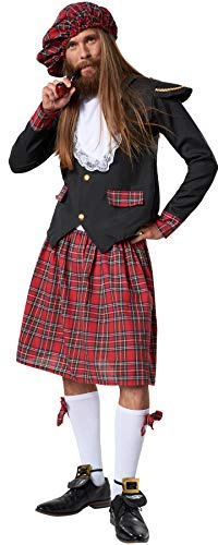 tectake dressforfun 302081 Förnäm skotte | Elegant skotsk dräkt | Kilt med knästrumpor (M)