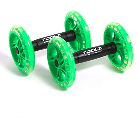 TOOLZ Exercise Wheel - Dual - Bauchroller zur Kräftigung des Oberkörpers - AB Roller mit Anti-Rutsch Grip
