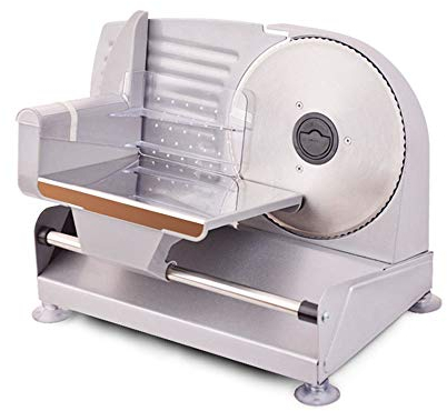 150W Meat Slicer Machine Commercial Electric Food Slicer Adjustable Thickness, Frozen Meat Deli Meat Food Vegetable Cheese Food Slicer Home Kitchen,220V