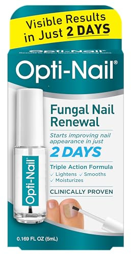 Opti-Nail Fungal Nail Repair with Brush Applicator, Restores the Healthy Appearance of Nails Discolored or Damaged by Nail Fungus