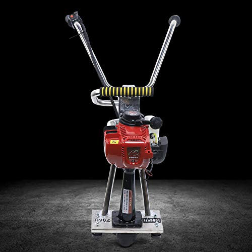 SHZICMY Benzin Betonverdichter Betonrüttler Beton Flaschenrüttler Rüttelflaschen Gasoline Nassbeton Zement Vibrationsmaschine Beton Vibrator Estrich, 4-Takt 35.8CC, 900W, Ohne Lineal