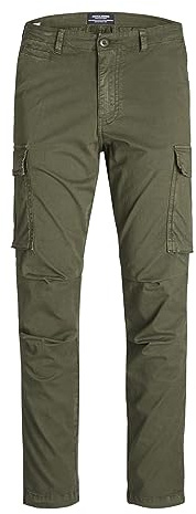 Jack & Jones Homme Jpstace Jjtucker AMA Noos Pantalon Cargo, Vert Olive, 36W / 34L EU
