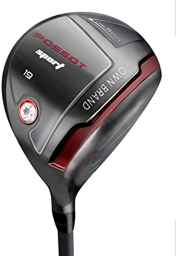 POSSOT Golf Fairway-trä, 3/5 trä med grafitaxlar för män, golfklubb med premium normal och styv flexaxel, högerhänta, 3 trä normal