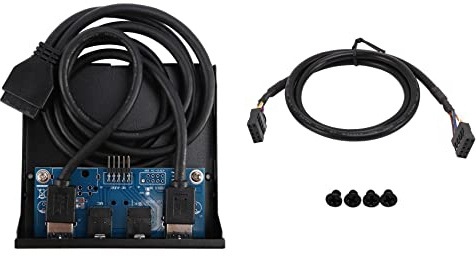 Staccatory 3,5 2 USB3.0 A Hub + HD Audio zu 20Pin Header Floppy Front Drive Panel