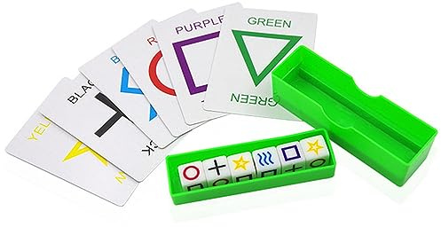 Rebetomo ESP Würfel Tube Mit Markierten ESP Karten Zaubertricks Geist Lesen Die Box Vorhersage Magie Mentalismus Requisiten Nahaufnahme Illusionen Gimmicks