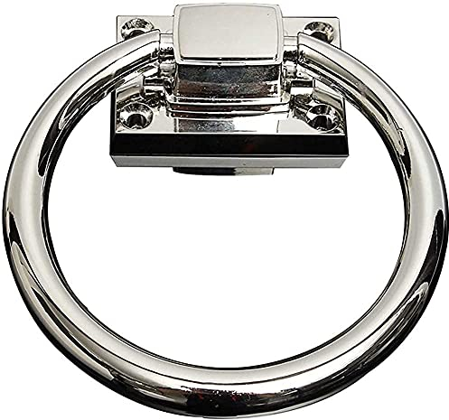 Türgriff, Türgriff, Ringknopf, glänzender silberner Drop-Pull-Ring, Holz-Türklopfer, Stuhlgriffe, Griff, Türklopfer, Türklopfer für die Haustür