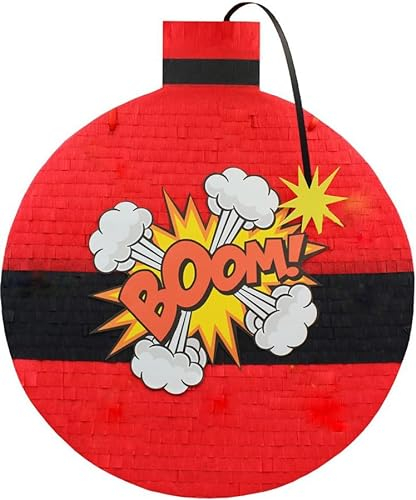 MagicPinatas Pinata Bombe – Piñata d’anniversaire garçon – Vide à remplir avec bonbons et jouets – Décoration festive pour enfants – Cadeau amusant pour fête d’enfants