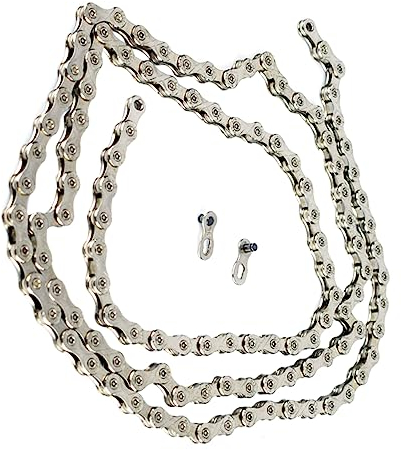 Happyyami Mountainbike Kette Ersatzkette 116 Glieder Edelstahl 10-Fach Schaltkette Verschleißfest Universell Kompatibel