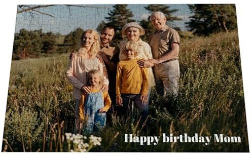 Wanapix | Puzzle Personalisiert mit Foto und Text | 500 Teiles | Originelles Geschenk | Puzzle Erwachsene| 49 x 35 cm | Puzzle Con Foto