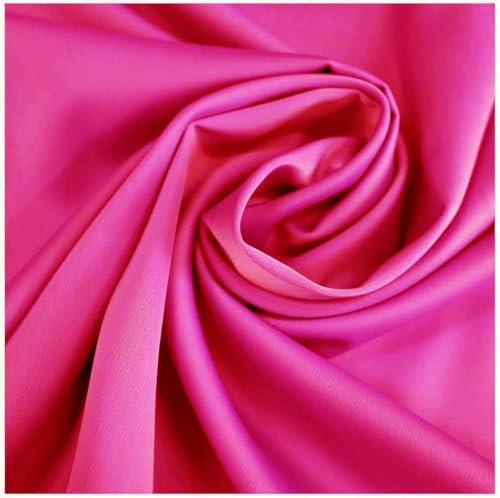 Russo Tessuti Tessuto Raso RASONE Arredo Tappezzeria Tende Divani Tinta Unita Metraggio 50x280-Fucsia